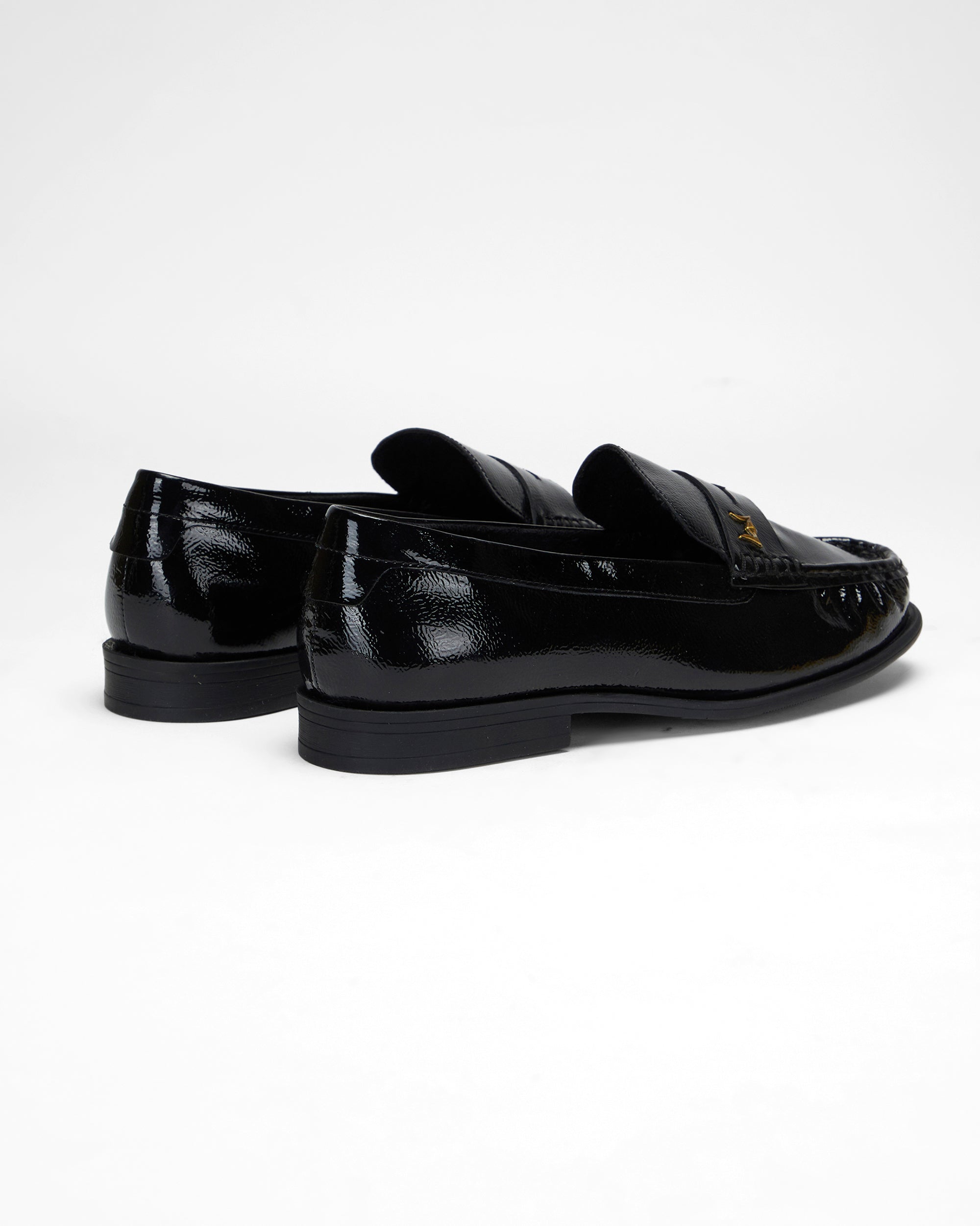 Loyal West LEATHER LOAFERS - BLACK