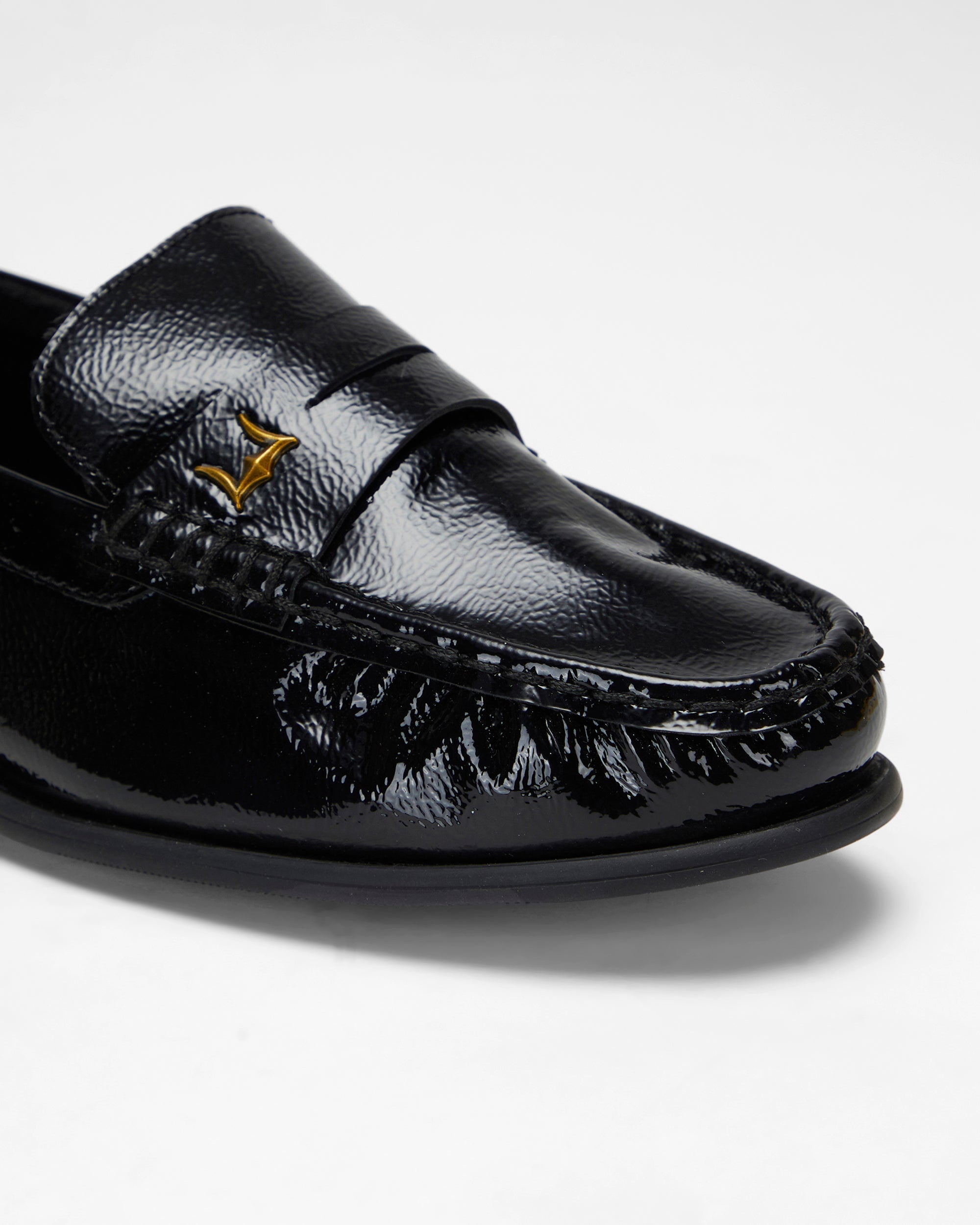 Loyal West LEATHER LOAFERS - BLACK