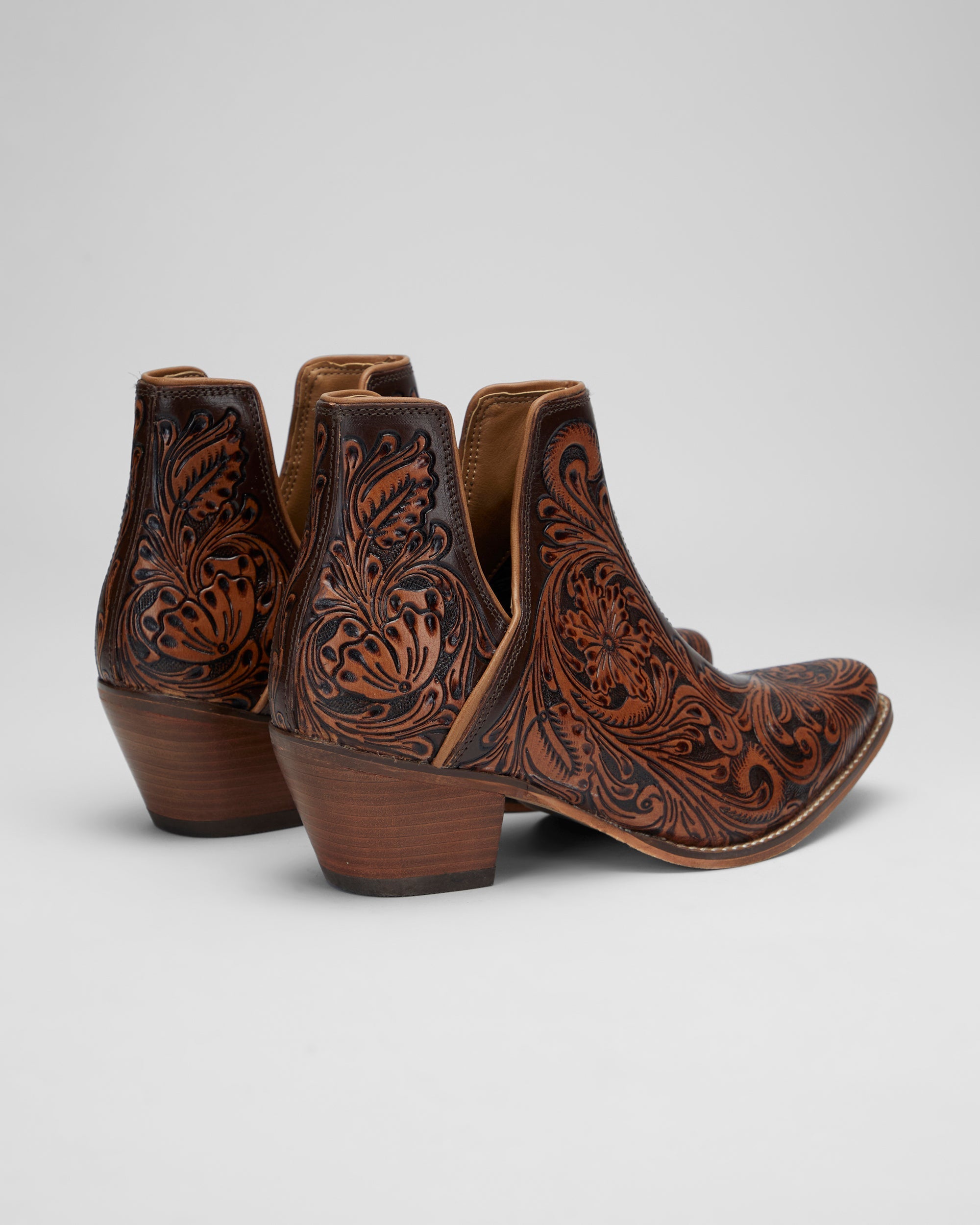 LOYAL WEST X MYRA Handtooled Booties