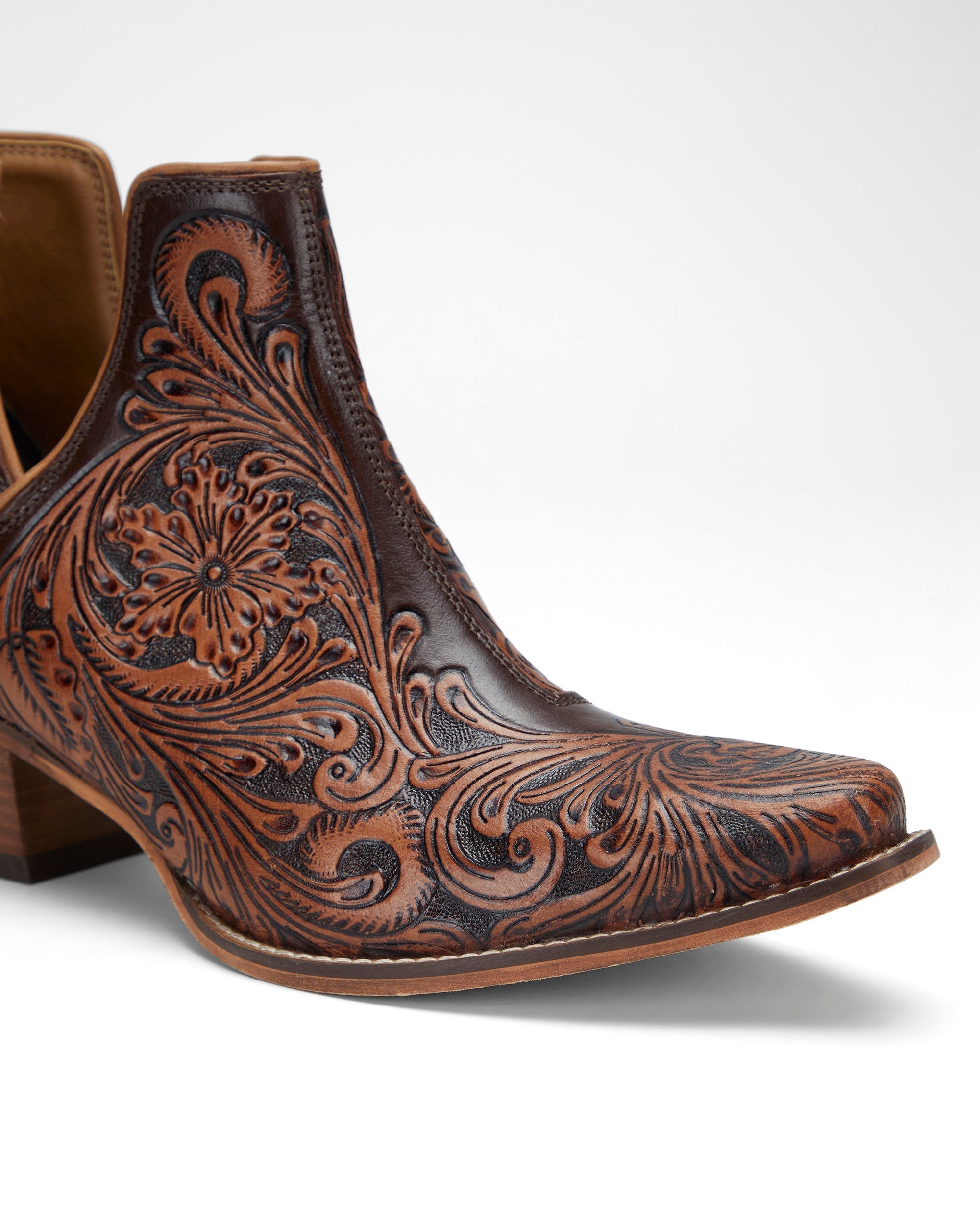 LOYAL WEST X MYRA Handtooled Booties