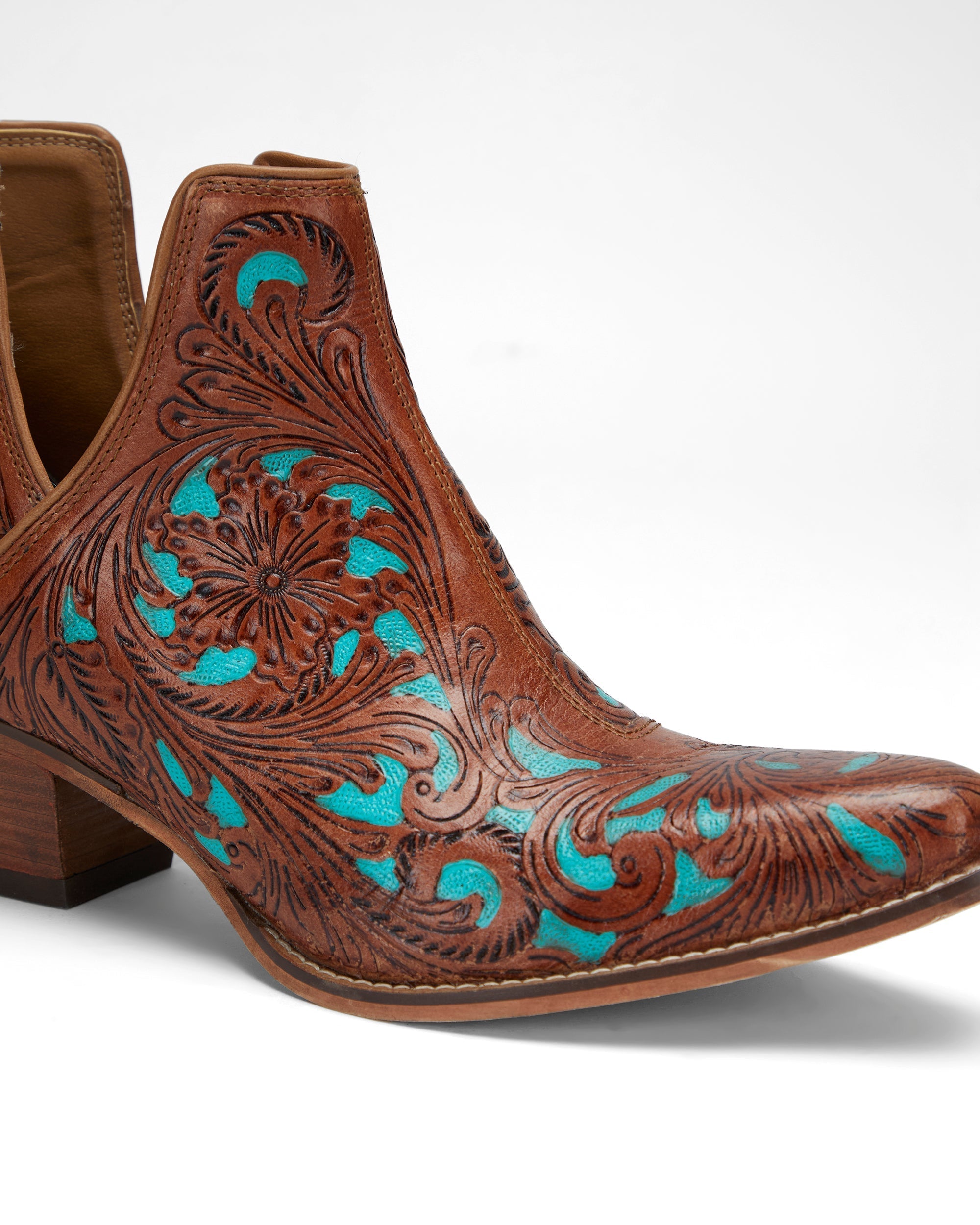 LOYAL WEST X MYRA Handtooled Booties