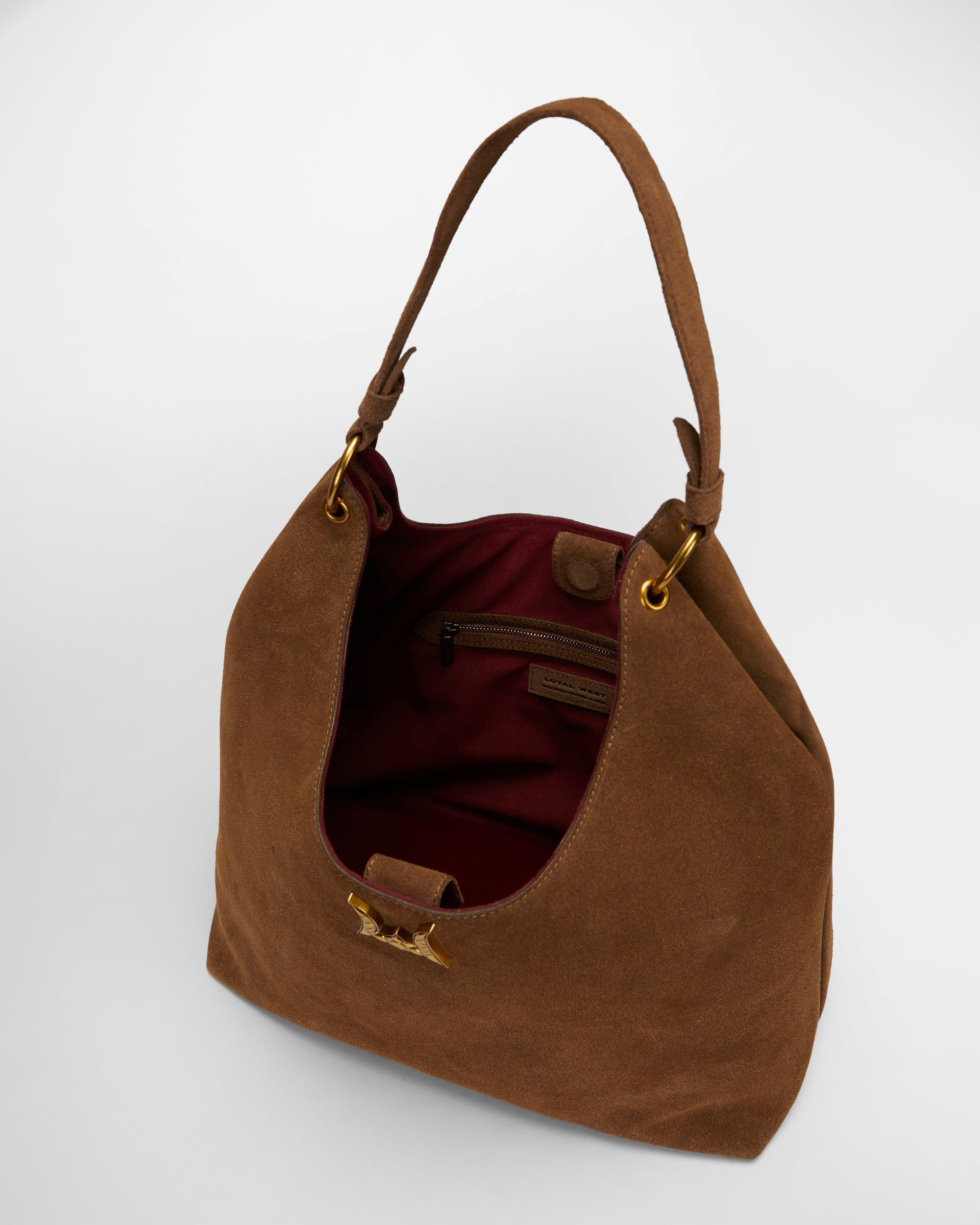 Loyal West LW LARGE PURSE - IN SUEDE LEATHER