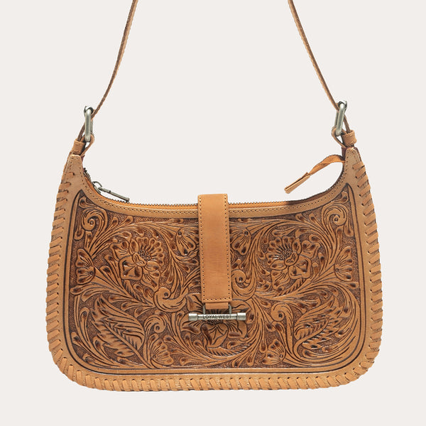 Loyal West Dannia Large Purse - Saddle Brown