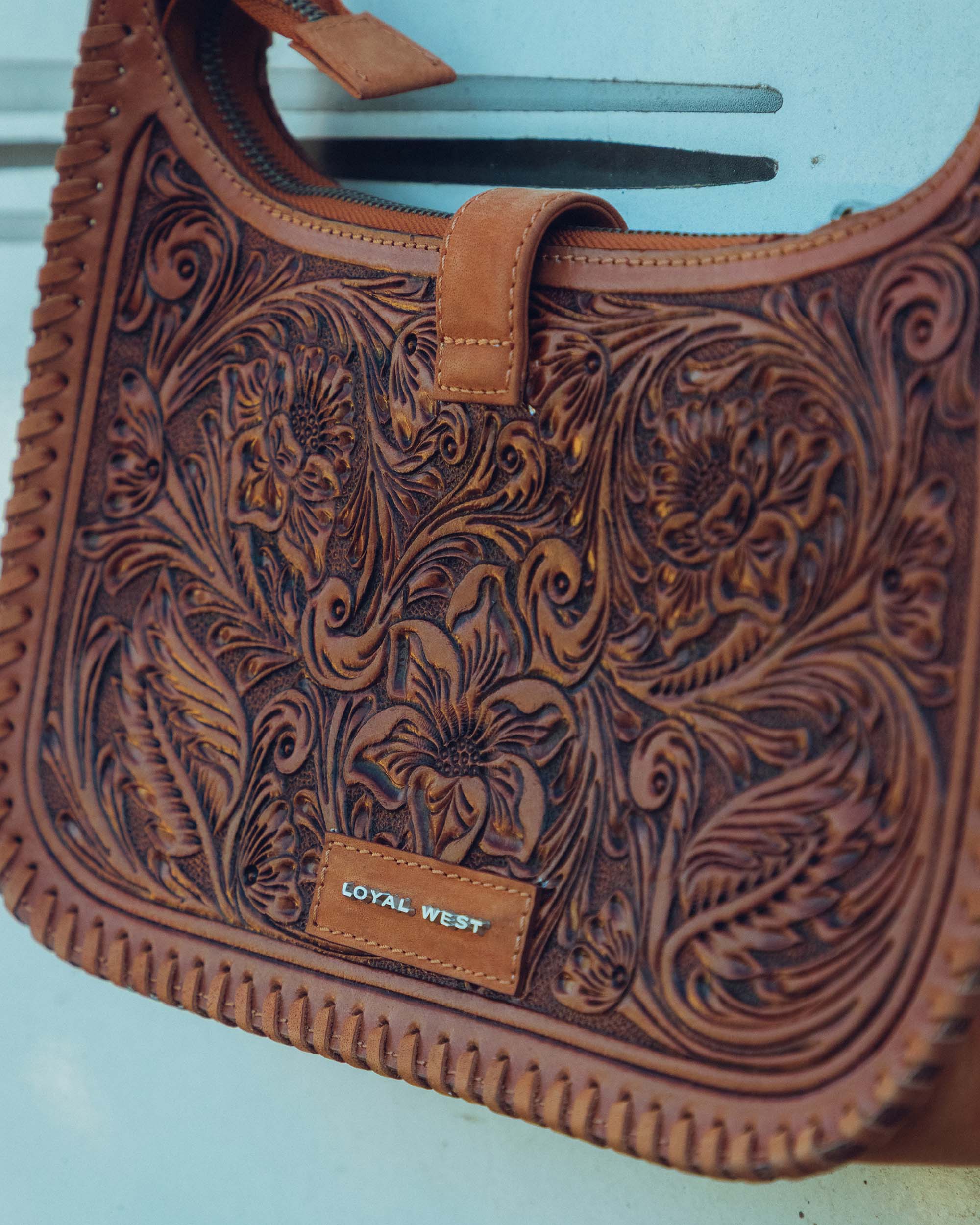 Loyal West Dannia Large Purse - Saddle Brown - Myra USA