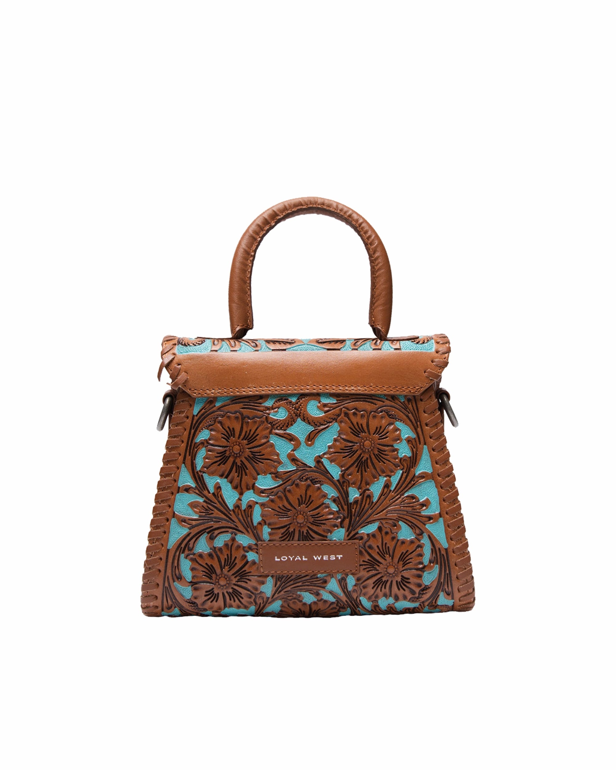 Loyal West Leon Mini Handle Purse - Whiskey & Water - Myra USA