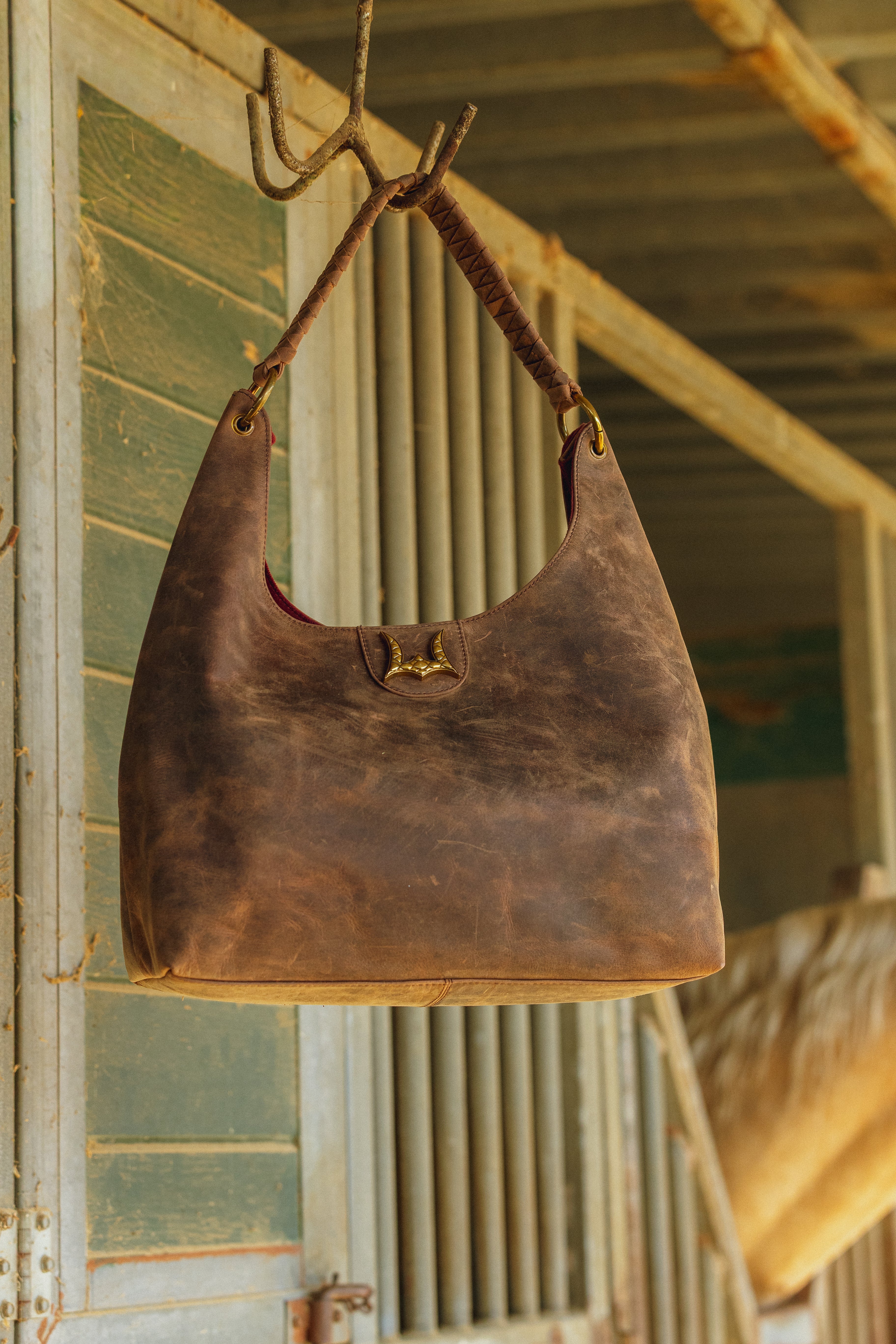 Lw Large Purse In Brunette Leather