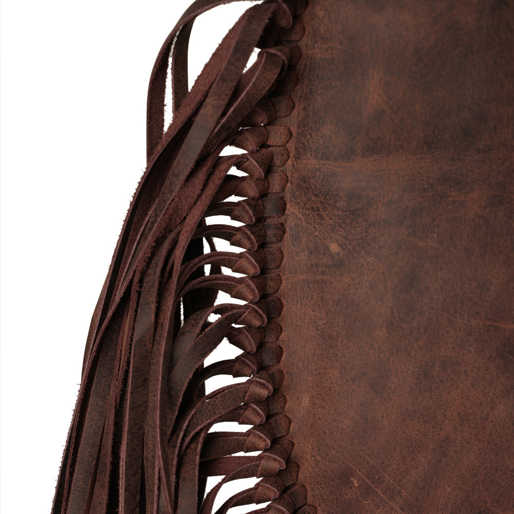 Sedona Tassle Bag - Oiled Ruby Leather - Myra USA