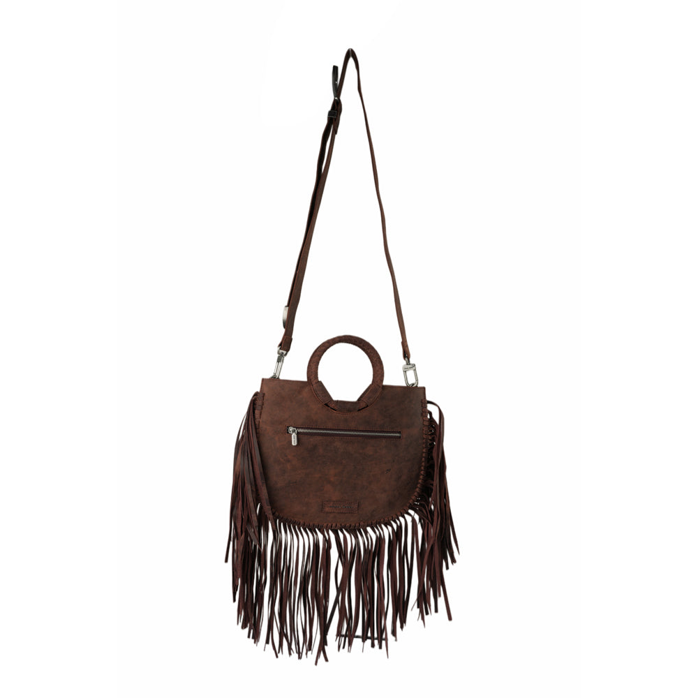 Sedona Tassle Bag - Oiled Ruby Leather - Myra USA