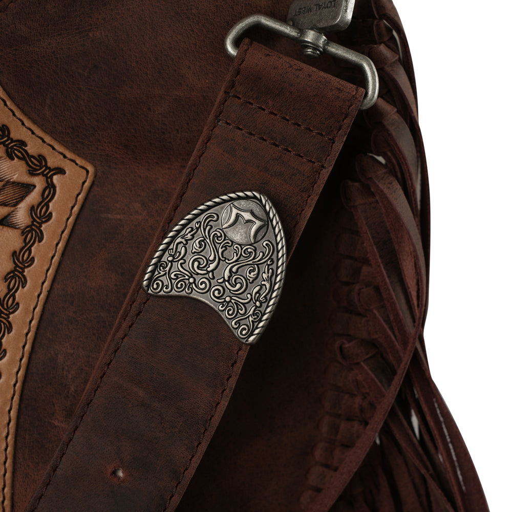 Sedona Tassle Bag - Oiled Ruby Leather - Myra USA