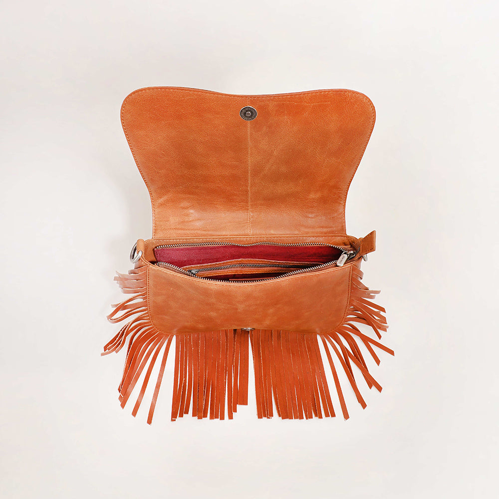 Loyal West Boho Medium Tassle Bag - Myra USA