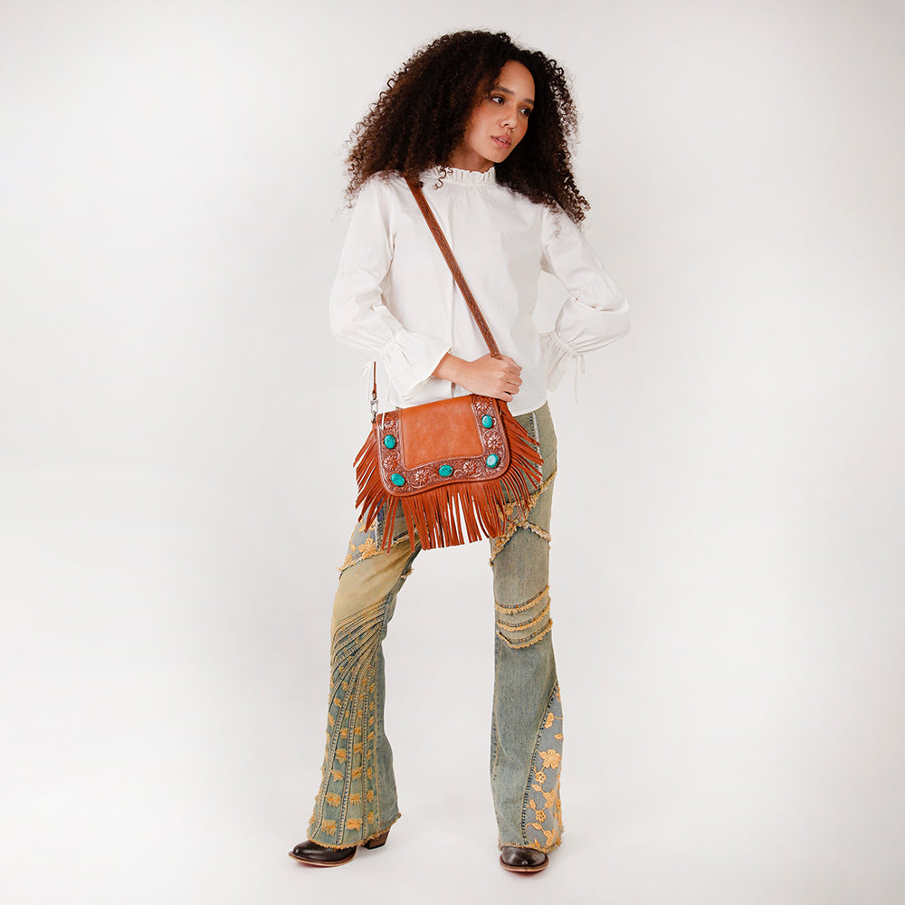 Loyal West Boho Medium Tassle Bag - Myra USA