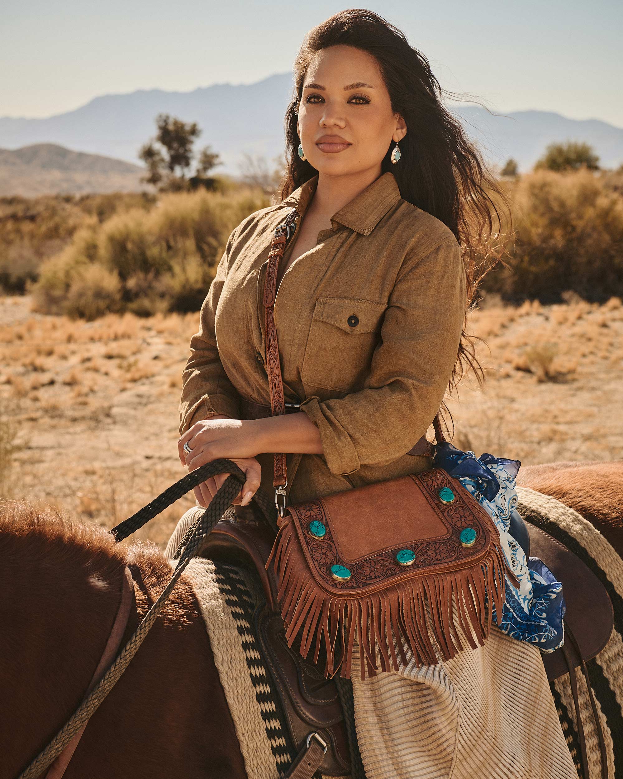 Loyal West Boho Medium Tassle Bag