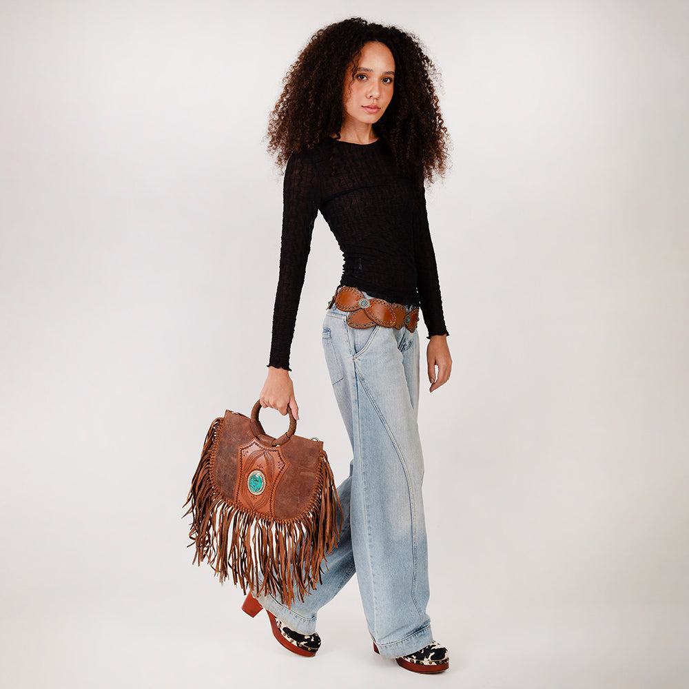 Loyal West Sedona Tassle Bag - Myra USA