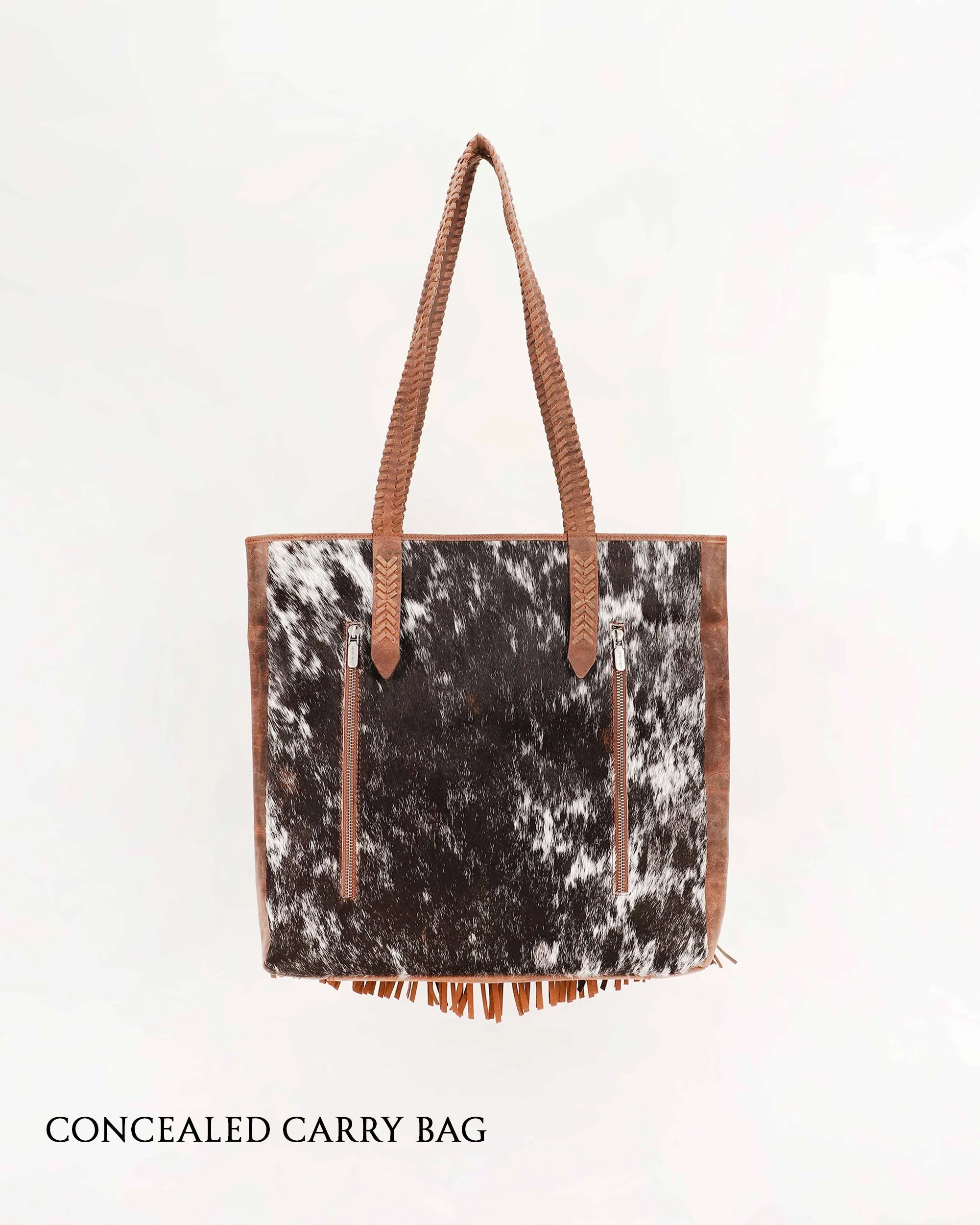 Loyal West Hide And Fringe Large Cowhide Purse