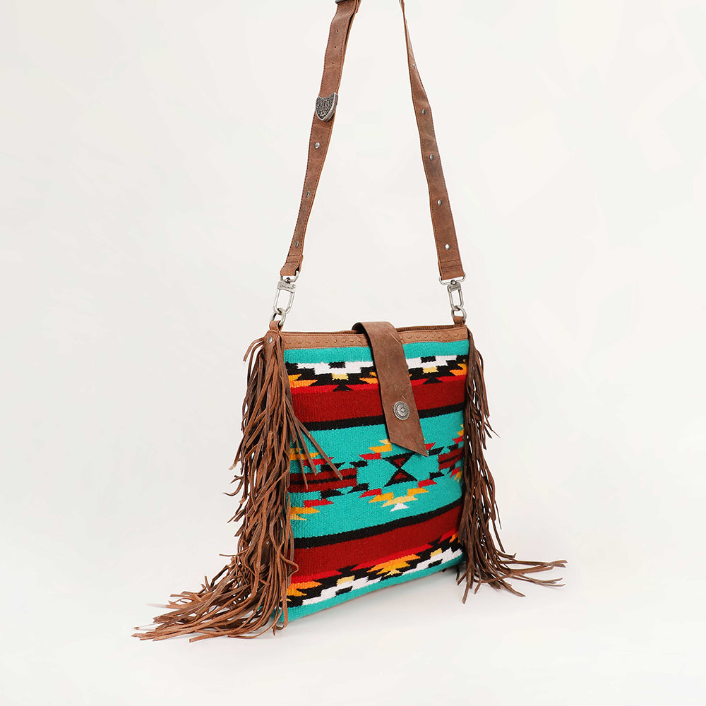 Loyal West Long Chap Cowhide Tassle Bag - Myra USA