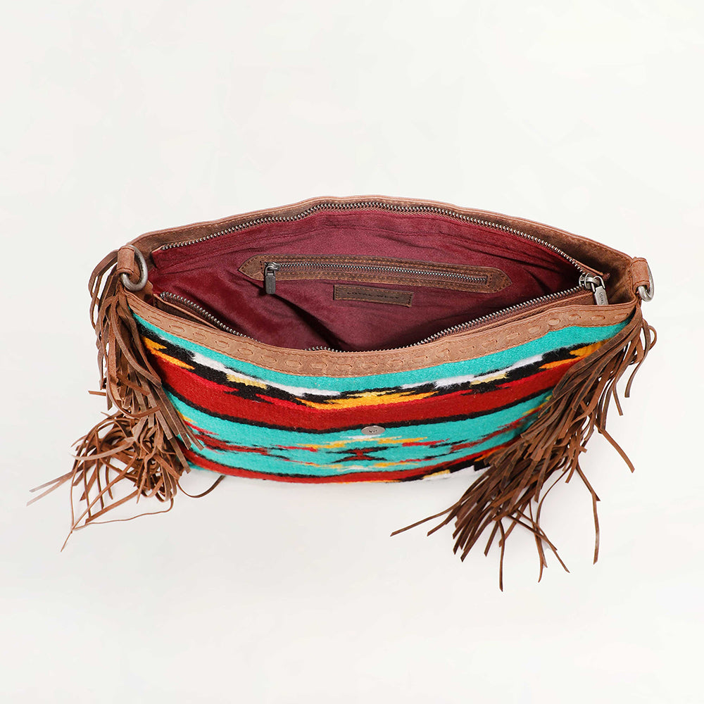 Loyal West Long Chap Cowhide Tassle Bag - Myra USA
