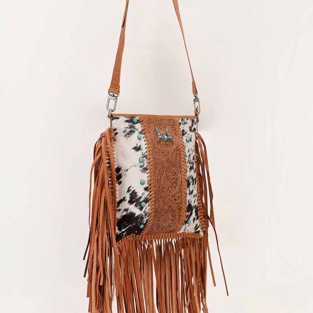 Loyal West Tucson Cowhide Tassle Bag - Myra USA