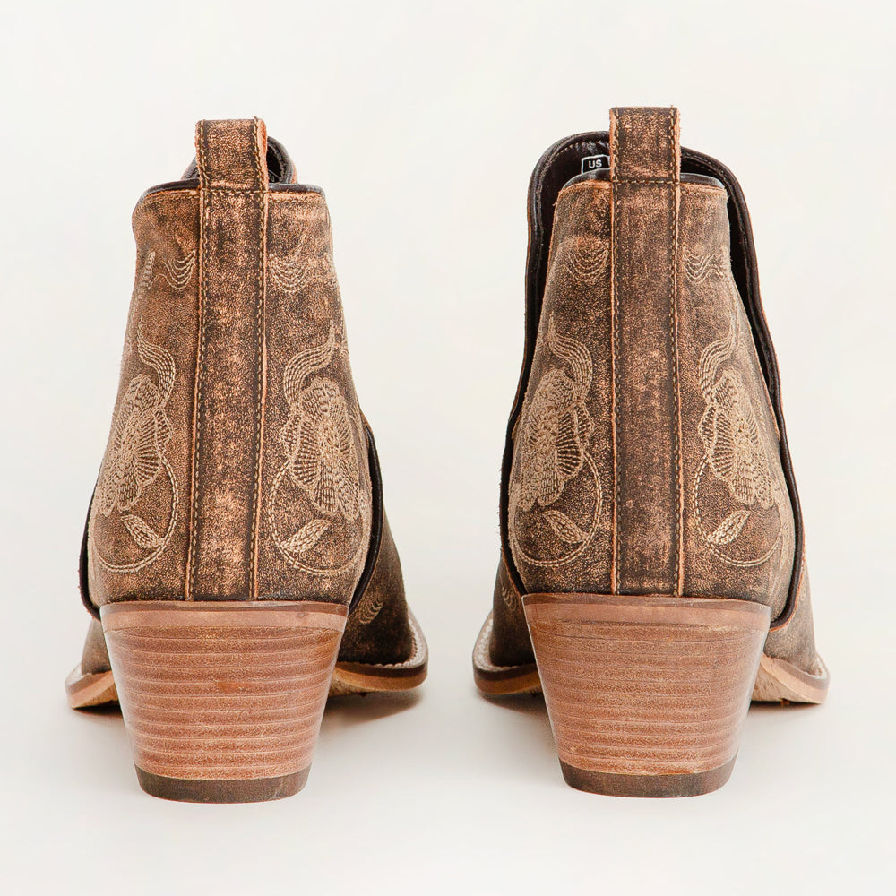 Loyal West South West Booties Brown Calfskin