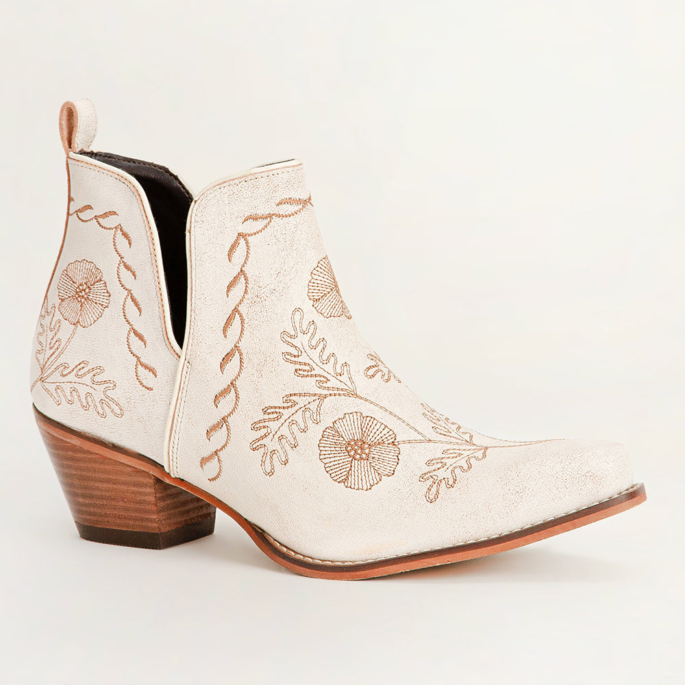 Loyal West South West Booties White Calfskin - Myra USA