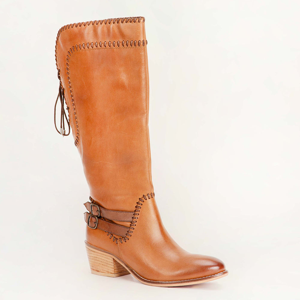 Loyal West Dusty Trail High Boot In Calfskin - Myra USA