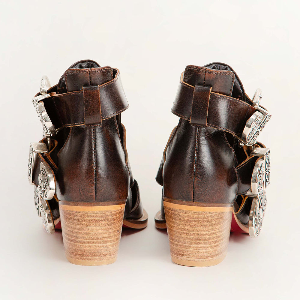 Loyal West Rodeo Ankle Bootie In Calfskin - Myra USA