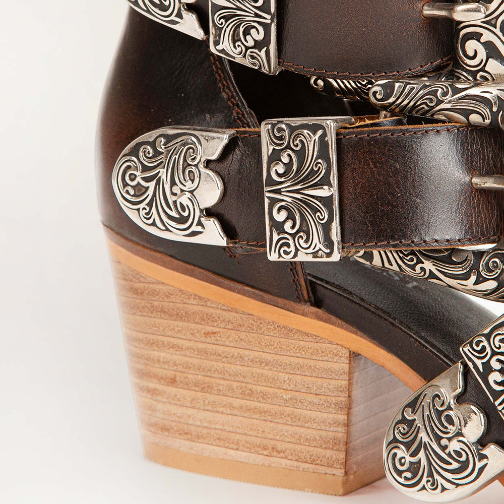 Loyal West Rodeo Ankle Bootie In Calfskin - Myra USA