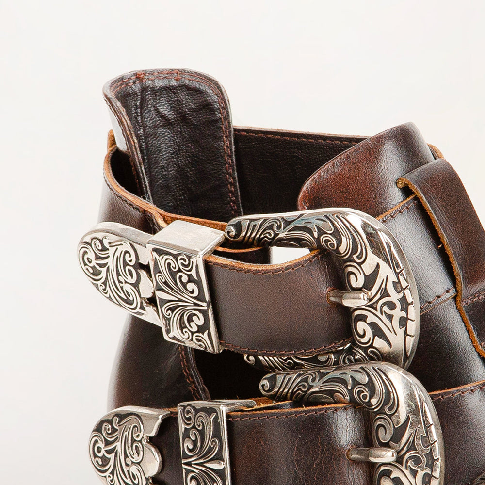 Loyal West Rodeo Ankle Bootie In Calfskin - Myra USA