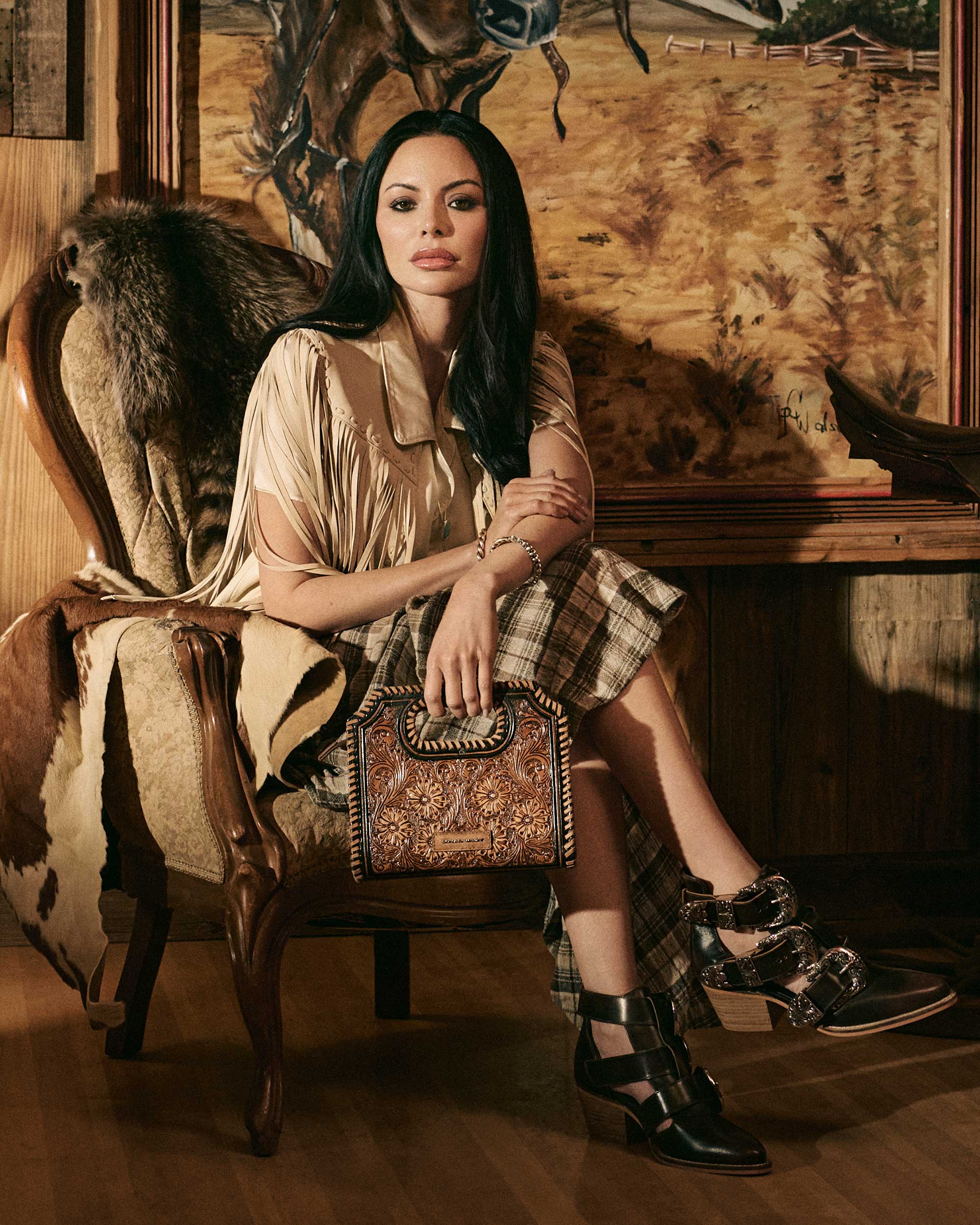 Loyal West Rodeo Ankle Bootie In Calfskin - New UI - Myra USA