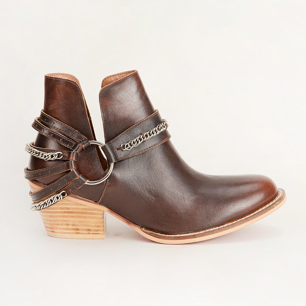 Loyal West Raven Vanyon Booties In Calfskin - Myra USA