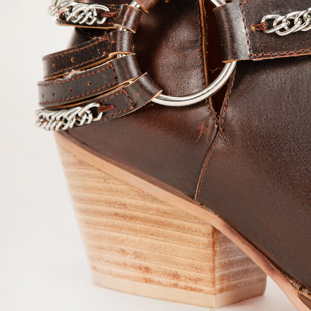 Loyal West Raven Vanyon Booties In Calfskin - Myra USA