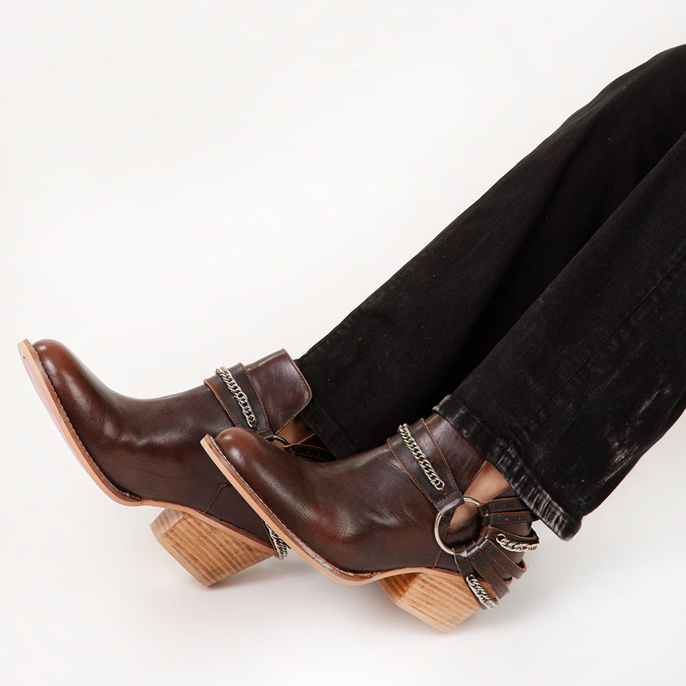 Loyal West Raven Vanyon Booties In Calfskin - Myra USA