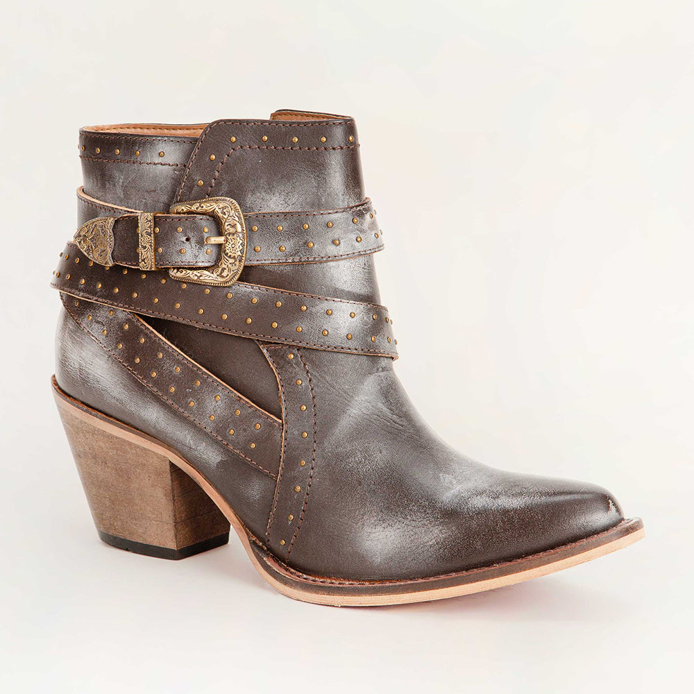 Loyal West Elena Booties In Calfskin - Myra USA