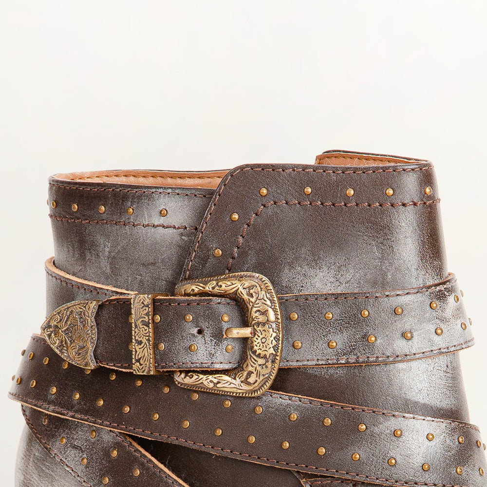 Loyal West Elena Booties In Calfskin - Myra USA