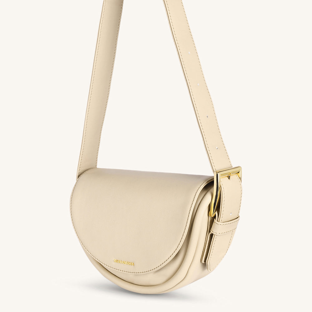 Mira & Moss Sophia Shoulder Bag - Light Taupe - Myra USA