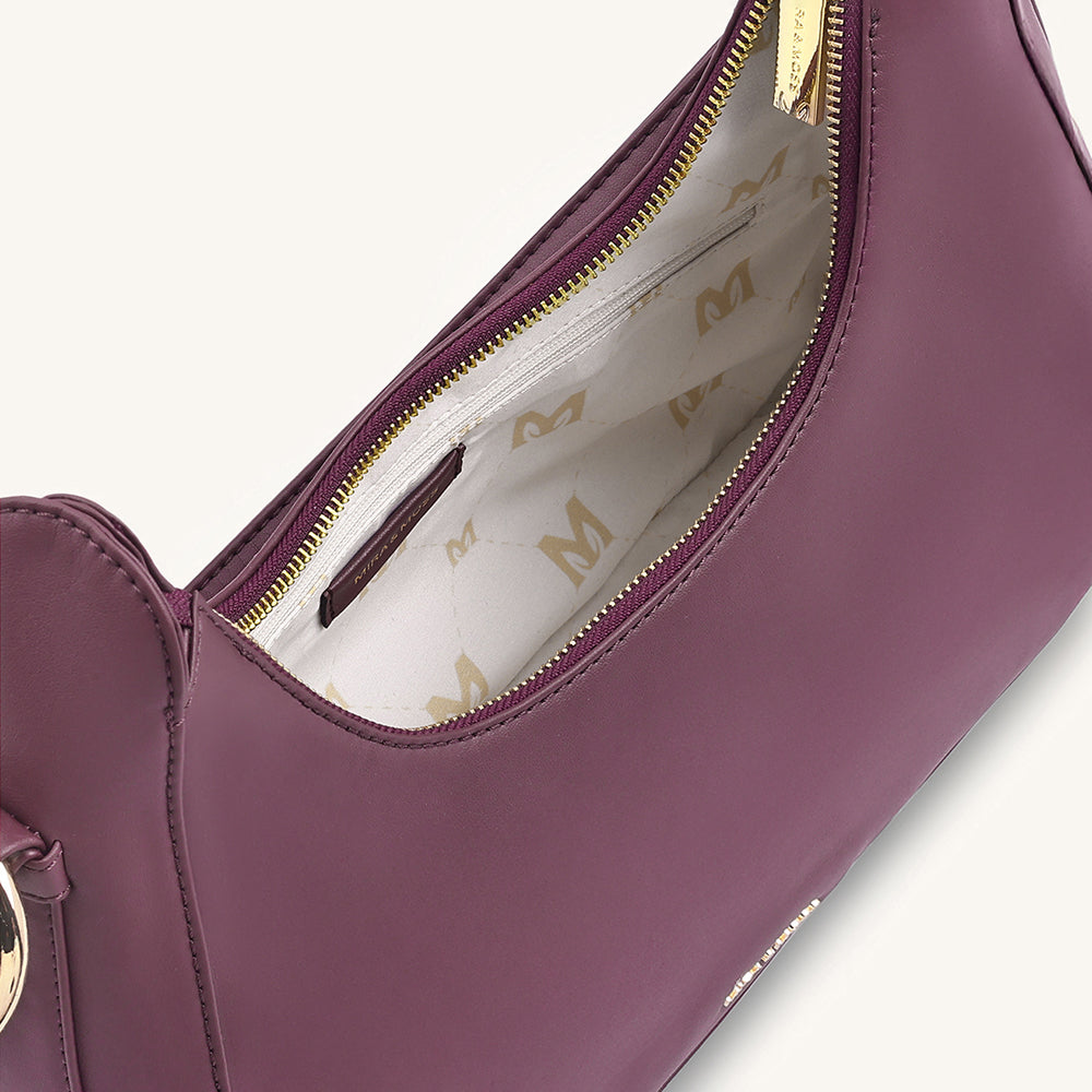 Mira & Moss Ava Shoulder Bag - Plum - Myra USA