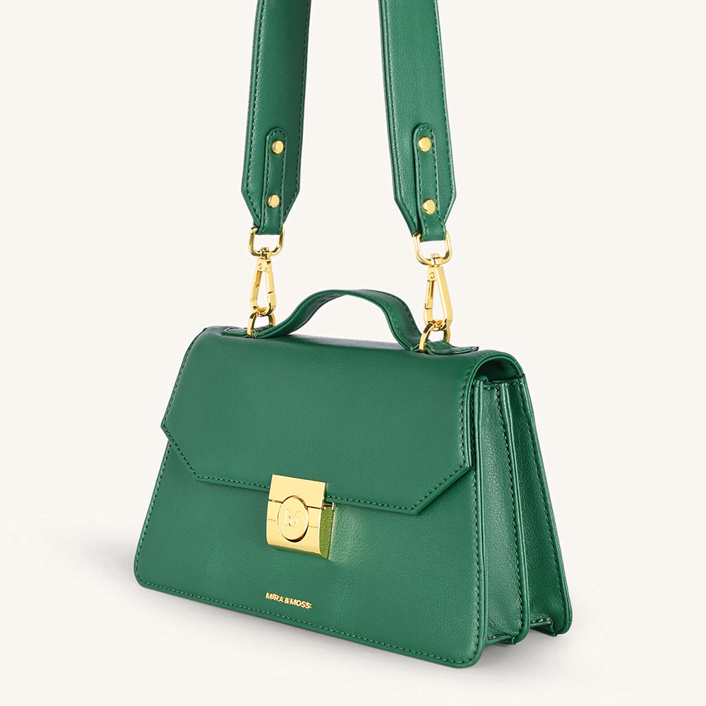 Mira & Moss Novelle Shoulder Bagn - Malachite Green - Myra USA