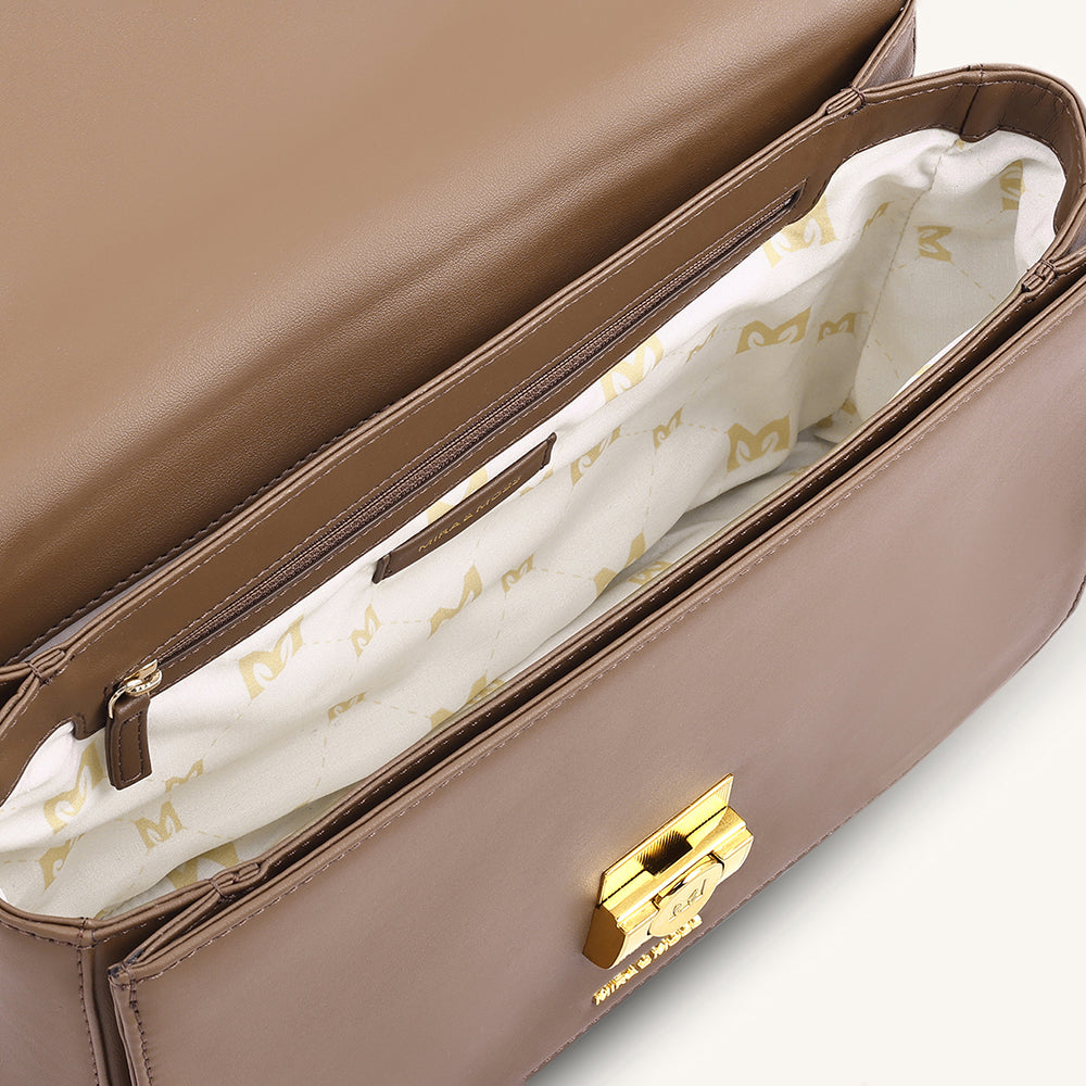 Mira & Moss Ravenne Shoulder Bag - Chocolate Latte - Myra USA