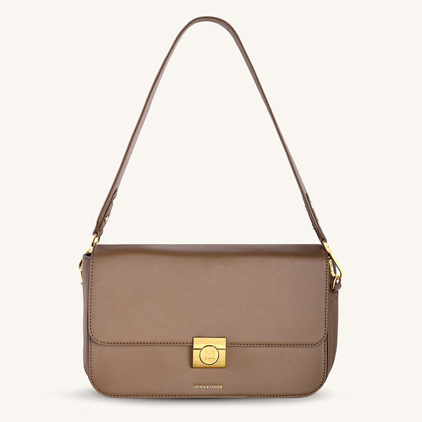 Mira & Moss Ravenne Shoulder Bag - Chocolate Latte - Myra USA