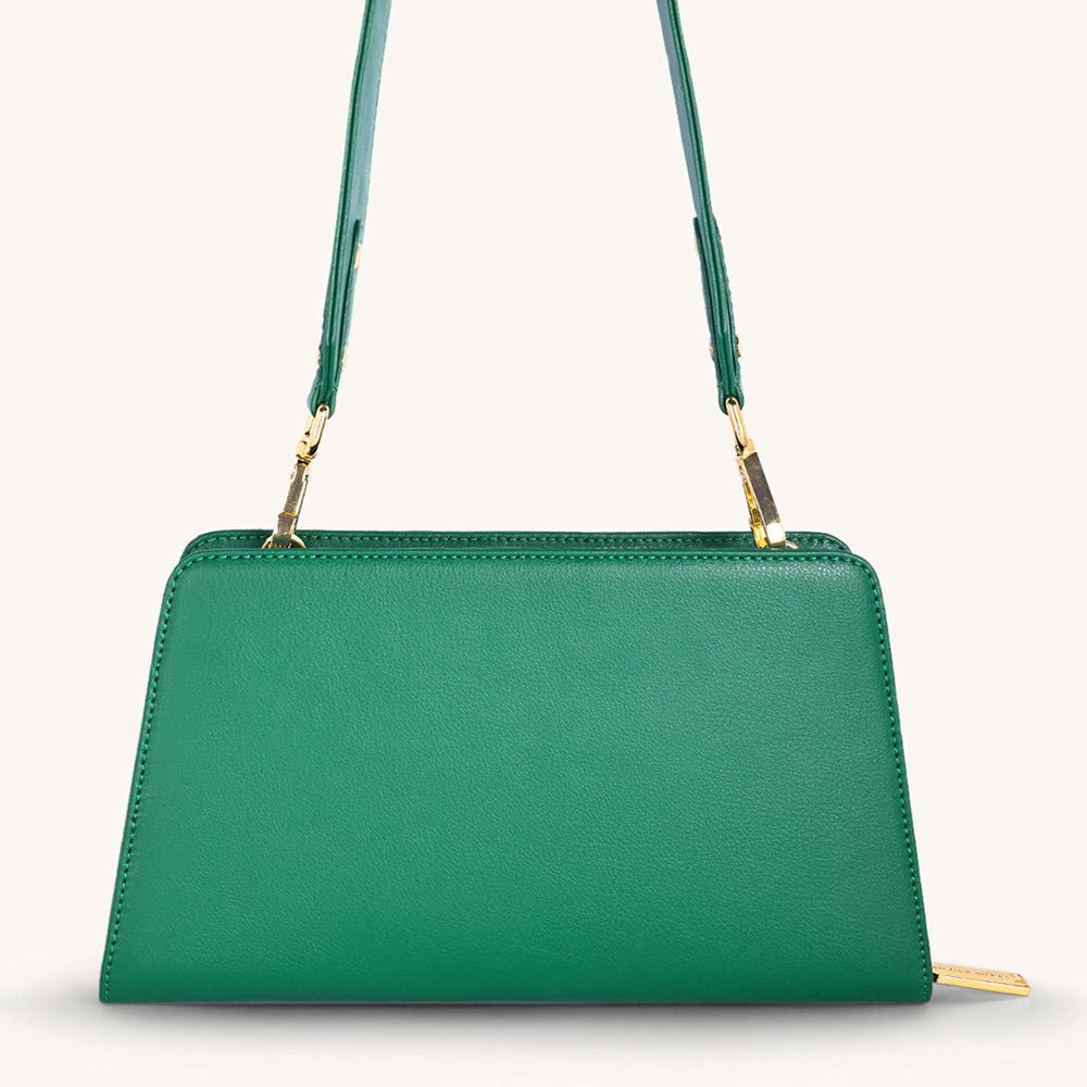 Mira & Moss Solenne Shoulder Bag - Malachite Green - Myra USA