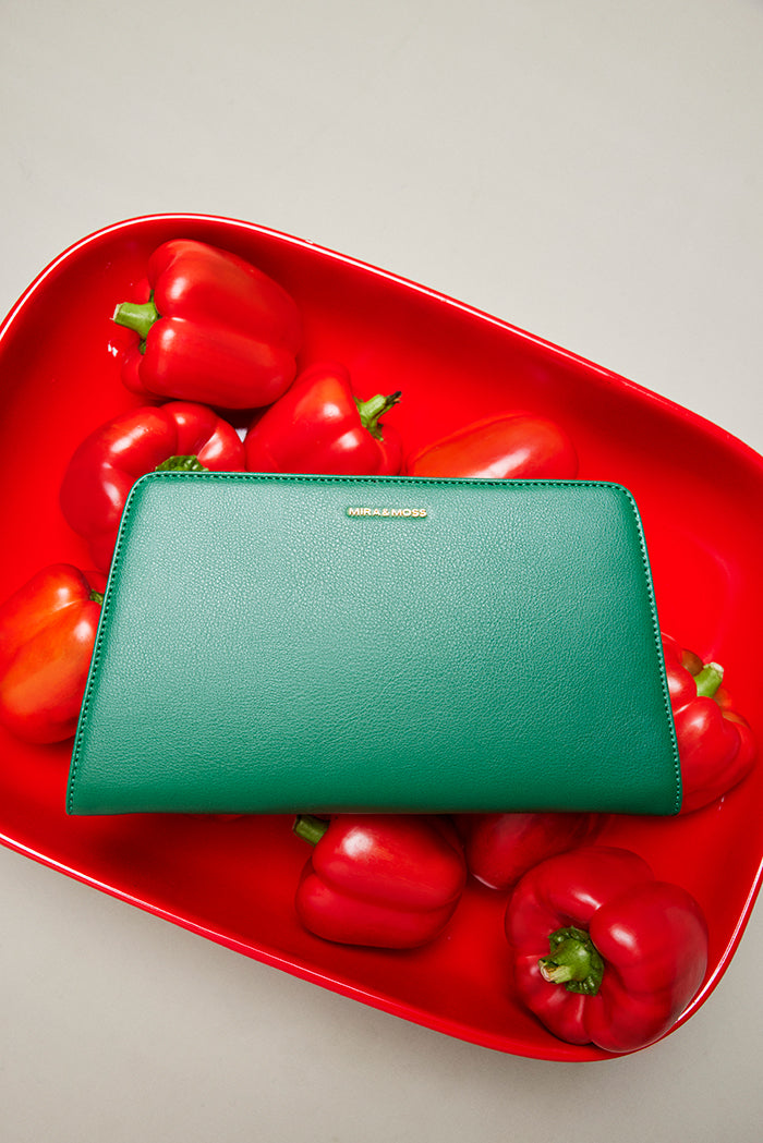 Mira & Moss Solenne Shoulder Bag - Malachite Green - Myra USA
