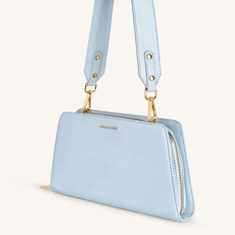 Mira & Moss Solenne Shoulder Bag - Ice Blue - Myra USA