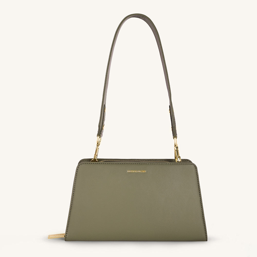Mira & Moss Solenne Shoulder Bag - Burnt Olive - Myra USA