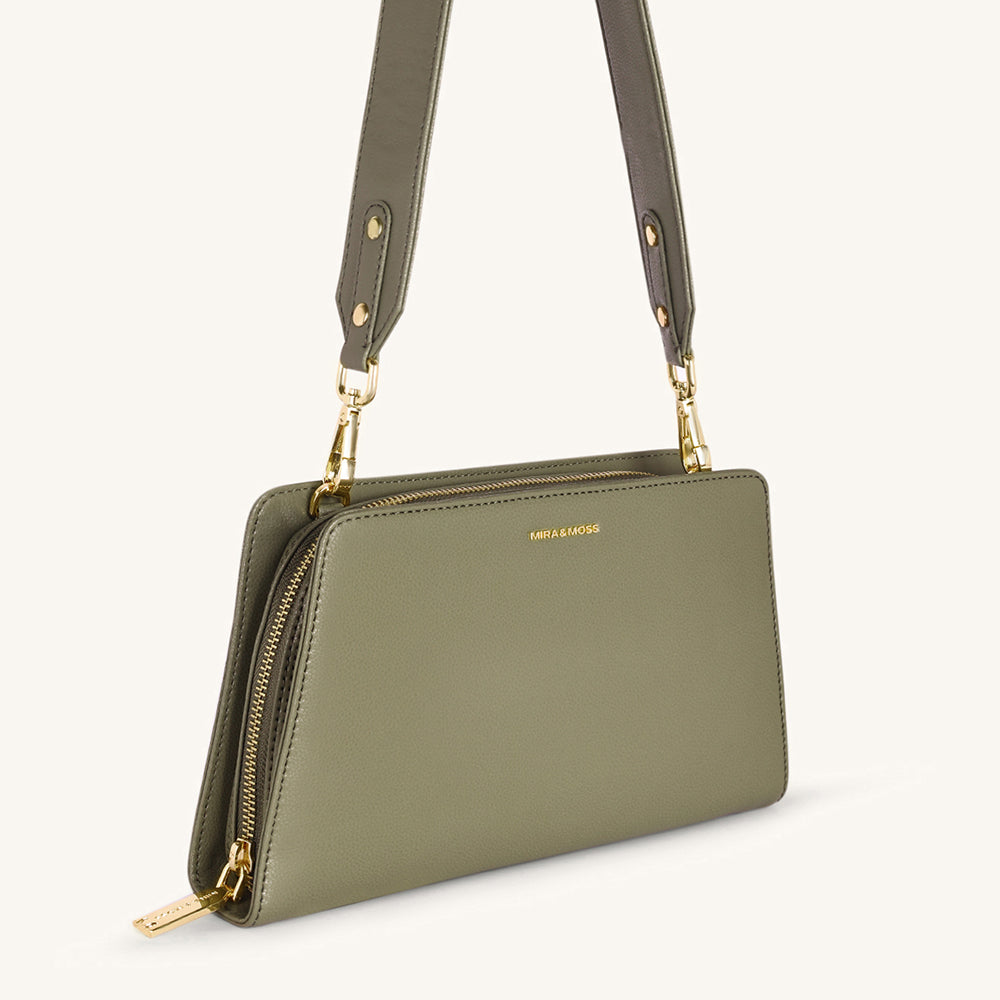Mira & Moss Solenne Shoulder Bag - Burnt Olive - Myra USA