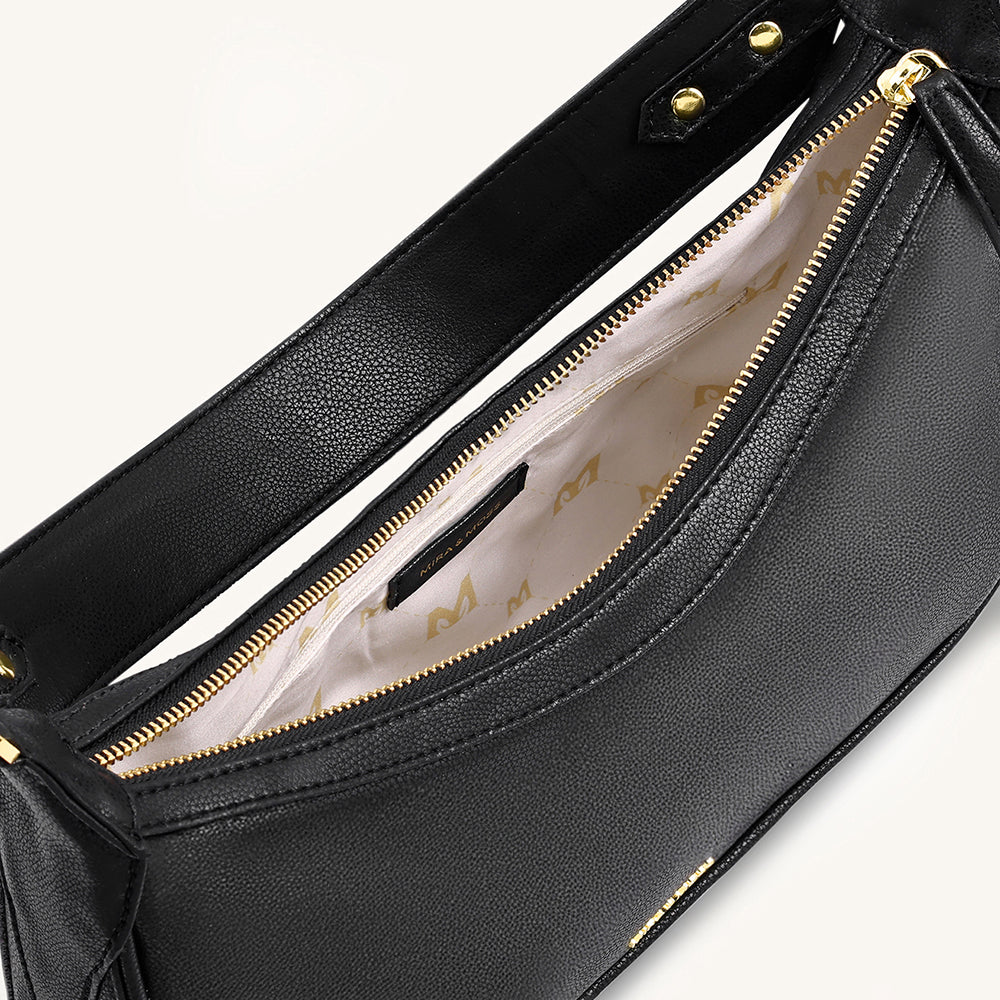 Mira & Moss Celeste Shoulder Bag - Black - Myra USA