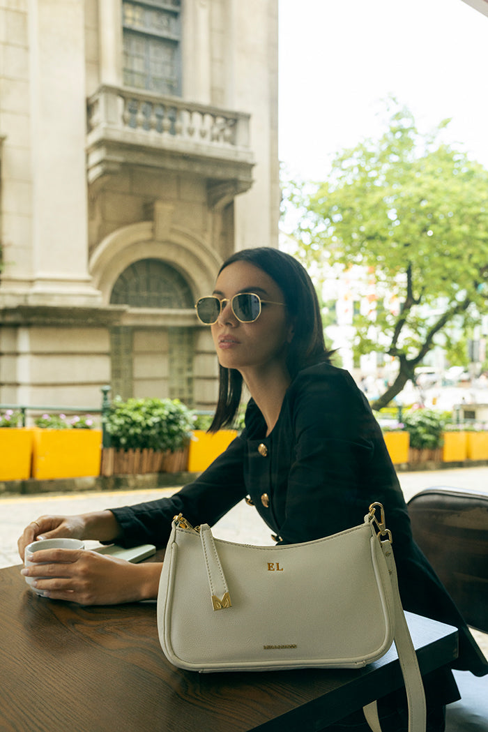 Mira & Moss Celeste Shoulder Bag - Ivory - Myra USA