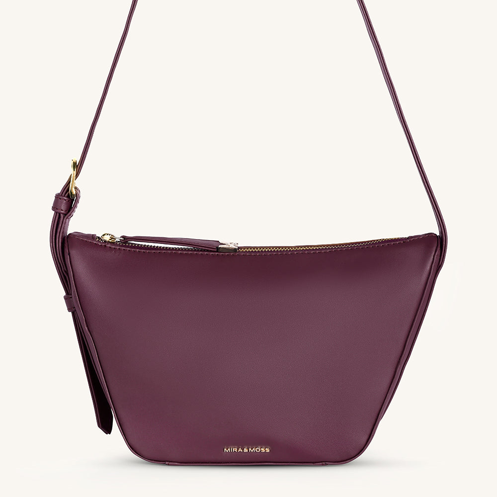 Mira & Moss Marceline Shoulder Bag - Plum - Myra USA