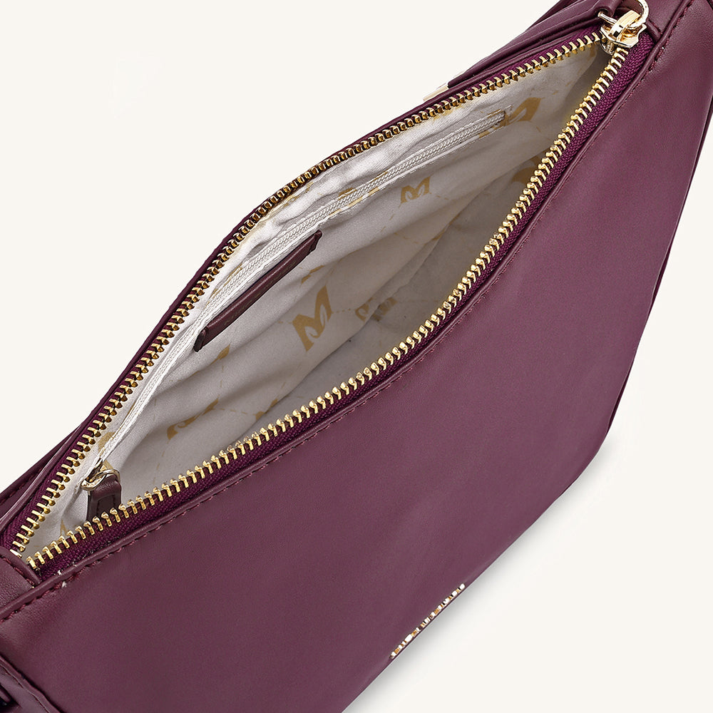 Mira & Moss Marceline Shoulder Bag - Plum - Myra USA