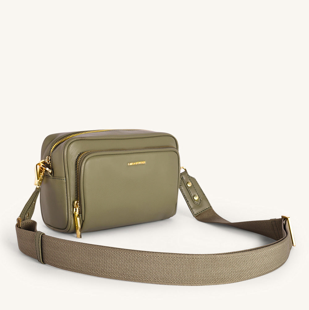 Mira & Moss Lucienne Crossbody Bag - Burnt Olive - Myra USA