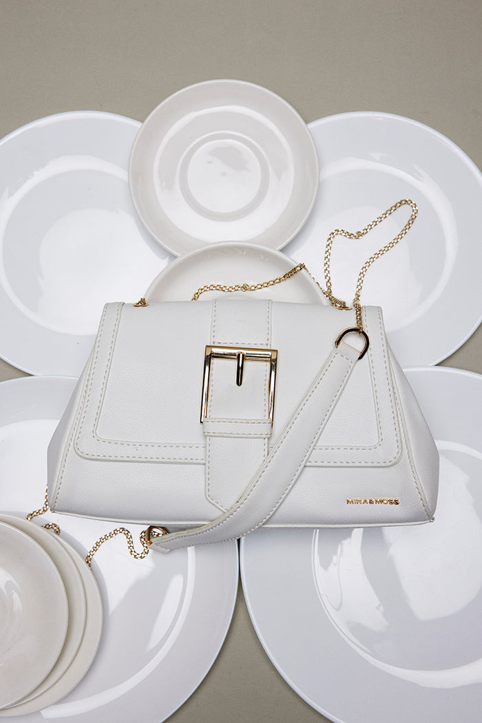 Mira & Moss Adrienne Crossbody Bag - Ivory - Myra USA