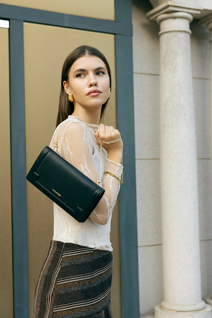 Mira & Moss Delphine Crossbody Bag - Black - Myra USA